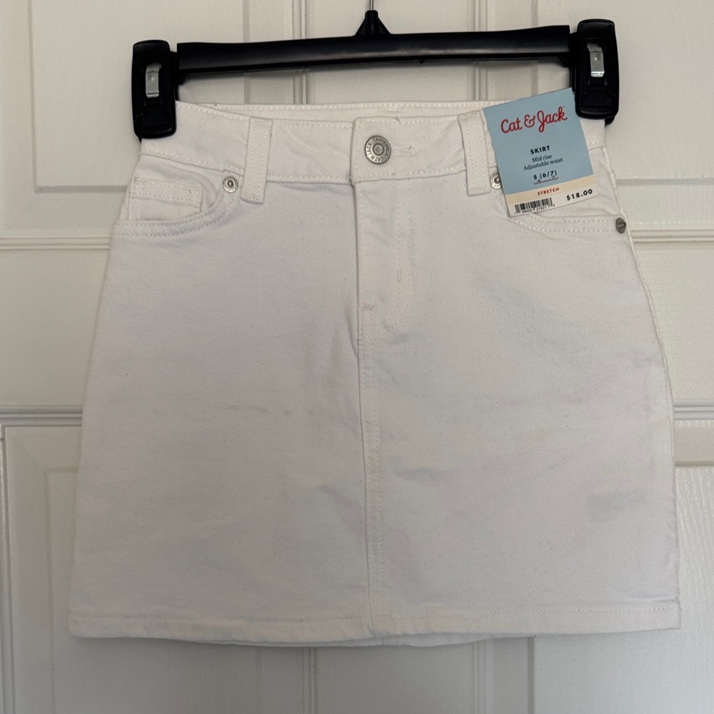 Cat & Jack Bright White Mini Skirt